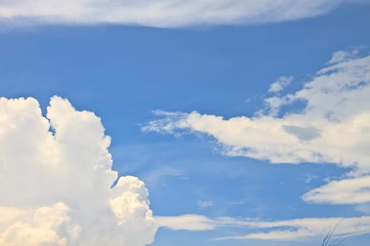 blue sky with white clouds. can be used as background