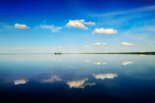 Seascape on Wilhelmstein, Steinhude am Meer,Germany.