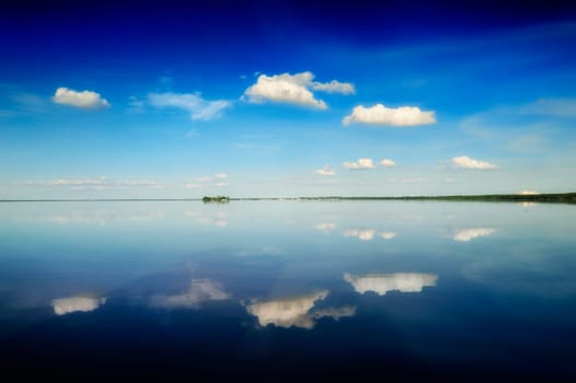 Seascape on Wilhelmstein, Steinhude am Meer,Germany.