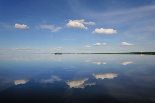 Seascape on Wilhelmstein, Steinhude am Meer,Germany.