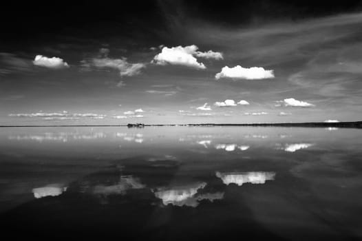 Seascape on Wilhelmstein, Steinhude am Meer,Germany.
