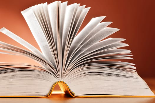 Composition with book on the table