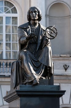 Monument to Nicolaus Copernicus in Warsaw, Poland.