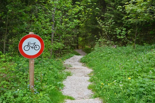 Cycling prohibited