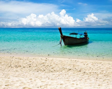 beautiful beach and tropical sea