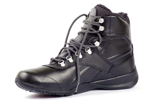 A pair of men's shoes on white