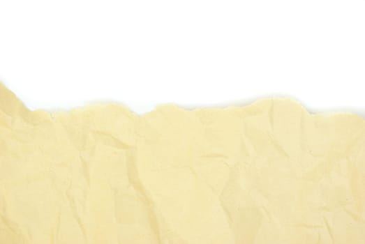 paper pieces on the isolated white background