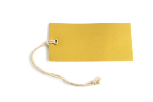 Blank tag isolated on a white backgrounds