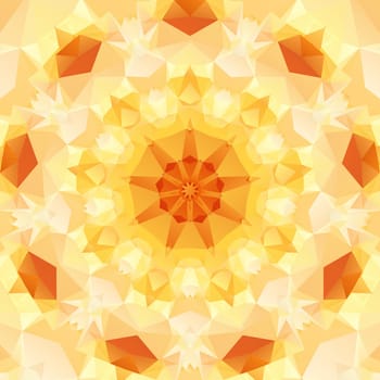 Multifaceted on an abstract pattern of regular geometric shapes