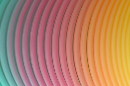 A close up shot of a slinky toy
