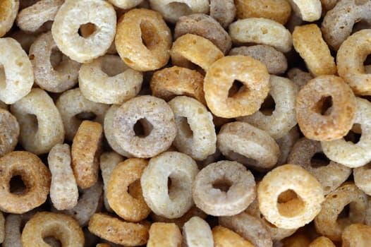 A close up shot of breakfast cereals