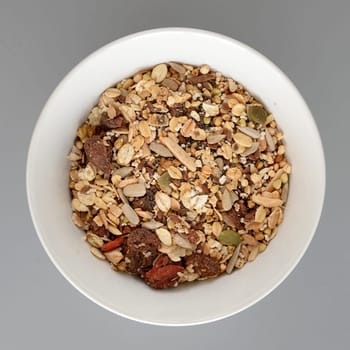 A close up shot of breakfast cereals