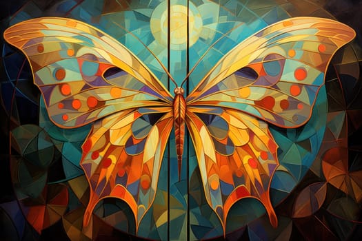 A captivating portrayal of celestial moth guardians, their ethereal presence warding off malevolent spirits with a soft, lunar glow.