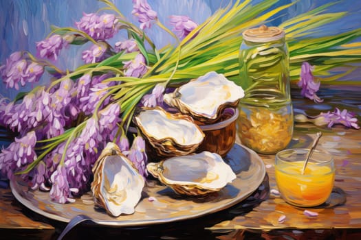 An enchanting depiction of radiant pearl oysters, tenderly nurturing exquisite pearls imbued with enigmatic properties.