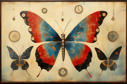 An enchanting portrayal of ethereal clockwork butterflies, fluttering gracefully with intricate precision, each adorned with intricate gears and delicate wings that shimmer with fantastical hues.