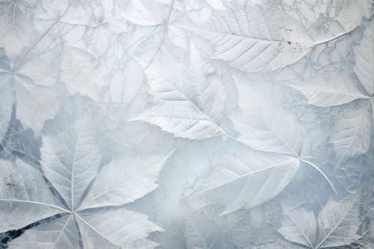 An exquisite display of artistry, capturing the intricate and mesmerizing patterns formed by frost on windows, leaves, and various surfaces through the lens of macro photography, resulting in striking and abstract visual compositions.