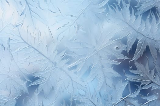 An exquisite display of artistry, capturing the intricate and mesmerizing patterns formed by frost on windows, leaves, and various surfaces through the lens of macro photography, resulting in striking and abstract visual compositions.