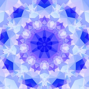 Multifaceted purple pattern  of regular geometric shapes