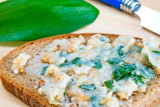 Wild garlic,lard