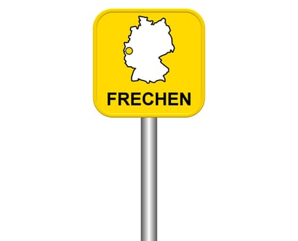 Entrance sign: Frechen