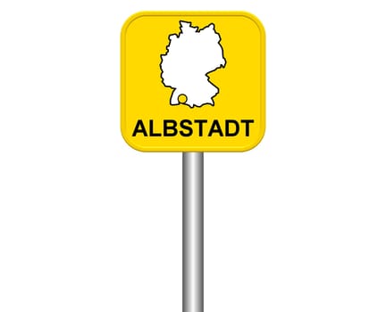 Entrance sign: Albstadt