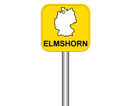 Entrance sign: Elmshorn