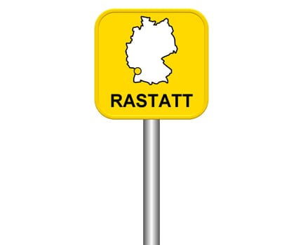 Entrance sign: Rastatt