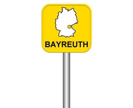Entrance sign: Bayreuth
