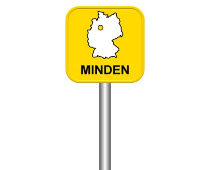 Entrance sign: Minden