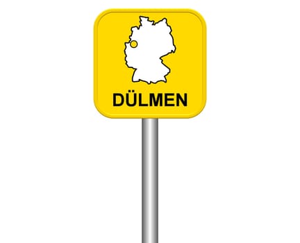Entrance sign: Dülmen