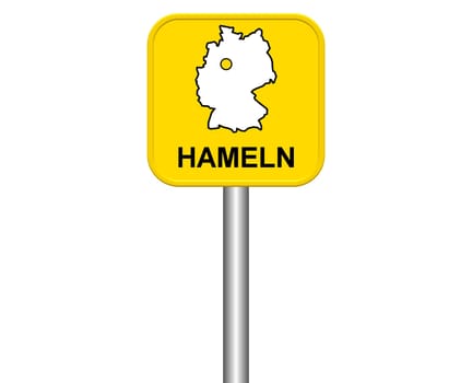 Entrance sign: Hameln