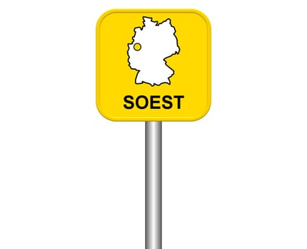 Entrance sign: Soest