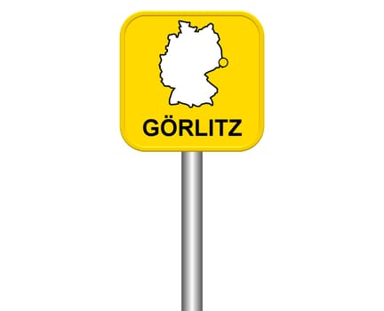 Entrance sign: Görlitz