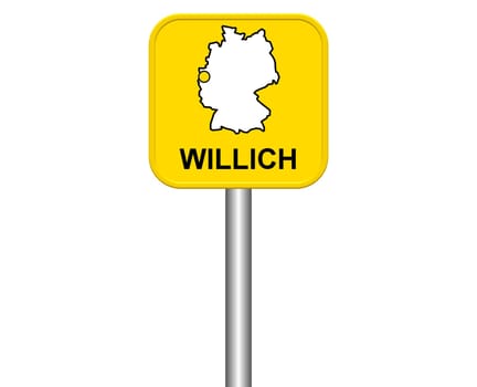 Entrance sign: Willich
