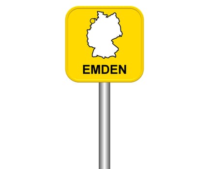 Entrance sign: Emden