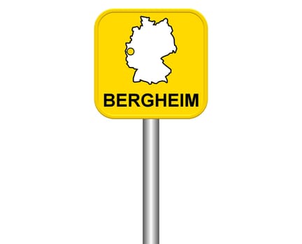 Entrance sign: Bergheim