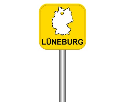 Entrance sign: Lüneburg