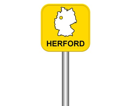 Entrance sign: Herford