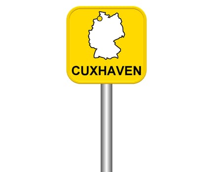 Entrance sign: Cuxhaven