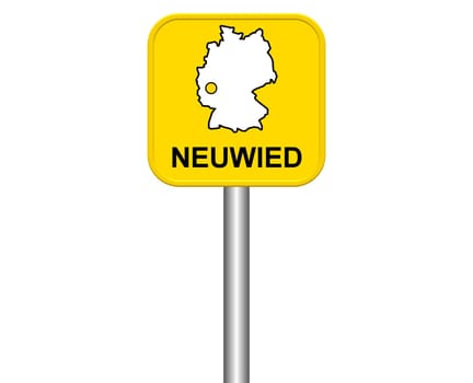 Entrance sign: Neuwied