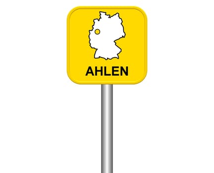 Entrance sign: Ahlen