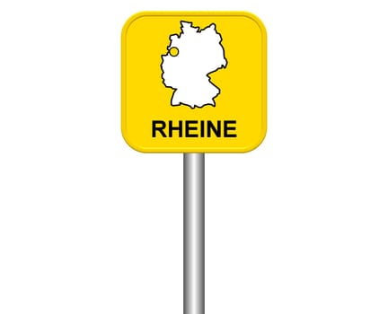 Entrance sign: Rheine