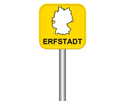 Entrance sign: Erfstadt