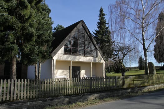 Cemetery chapel in Extertal-Meierberg