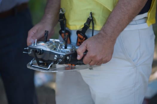 Remote control device for hydroplanes, Badajoz, Spain
