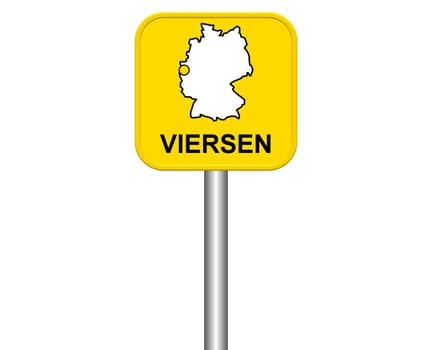 Entrance sign: Viersen