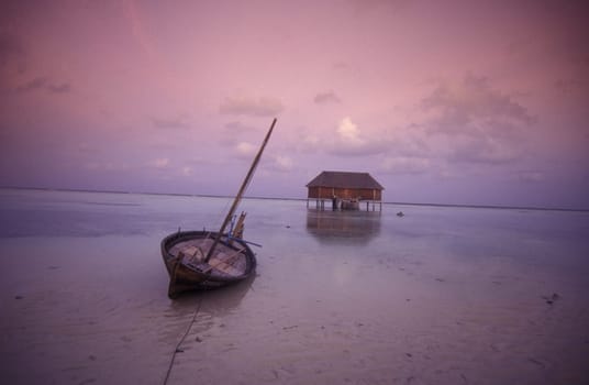 Asia,Indian Ocean,Maldives,. A dream beach on a holiday island of the Maldives archipelago in the Indian Ocean ....