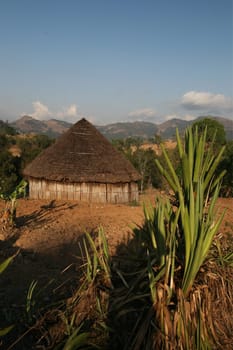 Mountain village Maubisse south of Dili in East Timor on the two separate island of Timor in Asia.
