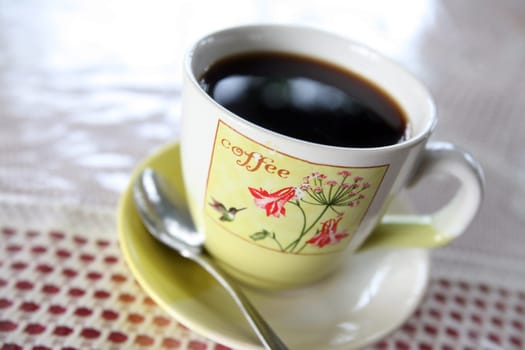 Asia,South East Asia,East Timor,Timor-Leste,Timor,Manatuto,Restaurant,Cafe,Coffee,Everyday, A cup of coffee at a restaurant in Manatuto on the North Coast in East Timor in South East Asia.       (Urs Flueeler)