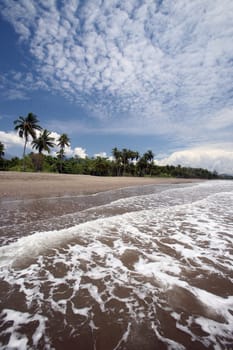 Asia,South East Asia,East Timor,Timor-Leste,Timor,Uaitame,Sued,South Coast,Sea,Beach,Landscape, A sandy beach at Uaitame on the South Coast in East Timor in South East Asia.       (Urs Flueeler)